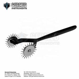 Roue de Wartenberg en acier inoxydable noir, double rangée, outil de diagnostic sensoriel médical, GERMED INSTRUMENTS - Product Image 2