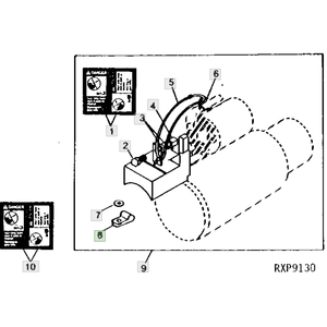 Abrazadera para Tractor Duradera, Número de Pieza R46414, Componente de Repuesto de Alta Resistencia, Ajuste Preciso para Maquinaria y Equipo Agrícola - Product Image 6