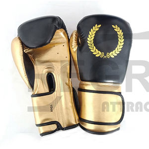 Up-guantes de boxeo personalizados, de fábrica, de encaje profesional, negro, cuero rojo, OEM, EVA, Color de tiempo, Material de peso, ODM de masa sintética - Product Image 3