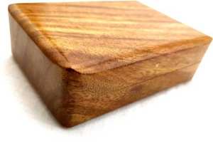 Antiguo Vintage Tricolor Flor Gandhi Reloj de bolsillo con elegante caja de madera Níquel Latón Reloj de bolsillo Cadena - Product Image 6