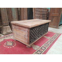 Baúl de Almacenamiento de Madera Maciza Estilo Rústico Vintage para Comedor, Bar, Cocina, Sala de Estar - Ecológico y Personalizable