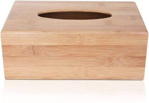 Caja de pañuelos de bambú rectangular hecha en Vietnam - Product Image 3