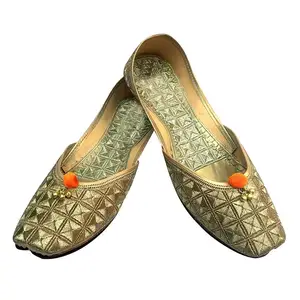 Khussa Schuh Frauen Indoor Flat Light Weight Mixed Colors Pakistani sche Khussa Schuhe für Frauen
