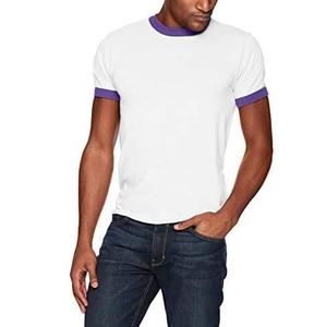 เสื้อยืดผู้ชายคุณภาพสูง เสื้อยืดริงเกอร์ พิมพ์โลโก้ของคุณเอง ราคาขายส่ง เสื้อยืดริงเกอร์ขายดี - Product Image 3