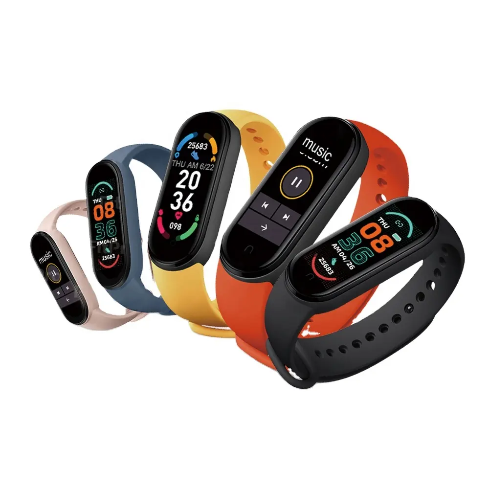 2023 M3 M4 M5 M6 Smart Band Fitness ip67 waterproof heart rate blood pressure sleep monitor m6 Smart Watch For Xiaomi