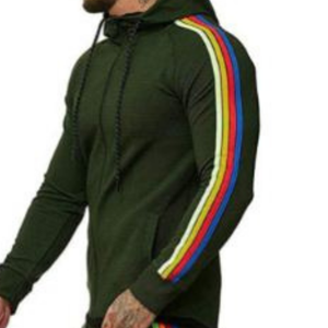 การออกแบบใหม่ Tracksuit กล้ามเนื้อ Hoodie/กางเกงสกินนี่สุดในสีฟ้าอ่อน - Product Image 5