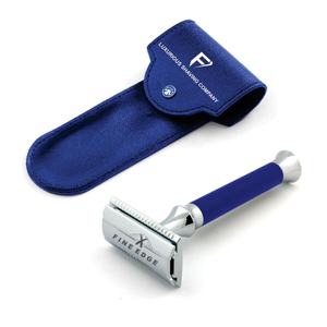 Maquinilla de afeitar de doble filo con mango y cabezal cómodos, se vende convenientemente con recubrimiento en polvo para mayor seguridad - Product Image 2