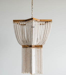 Candelabros y luces colgantes Cuentas de madera para Bodas de hoteles y decoración del hogar y Navidad Colgante más vendido Hierba marina de Bambú - Product Image 1