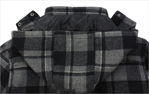 Factory Wholesale Slim Casual <b>Summer</b> Knitted Embroidered Stand Collar Hooded <b>Jacket</b> with Cotton Filling for <b>Men</b> Plus Size - Product Image 5