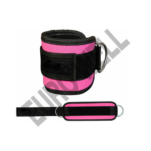 Boucle de sangle de cheville à anneau en D réglable confortable poignets de cheville de gymnastique avec sangles rembourrées de protection pour l'haltérophilie vêtements de Fitness - Product Image 4