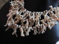 Coral blanc, pierre naturelle brute, branche en forme de bâton, brute, non polie, longueur 12 pouces, fabrication de bijoux, trou de 0,50 mm, PME, tierce partie
