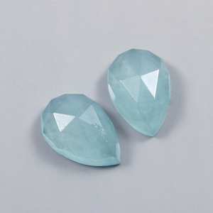 Gema de Aguamarina Natural para fabricación de joyas, piedra preciosa de pera facetada suelta calibrada de tamaño 15x10mm, precio al por mayor - Product Image 3