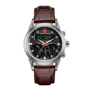 Montre de prière musulmane numérique à double mouvement islamique avec lumière EL, étanche à 100%, montre de prière six fois par jour pour le Hajj et le Hanifi - Product Image 4