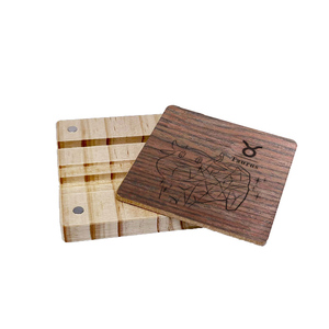 Walnut Wood Stainless Steel 2-in-1 Versatile Phone Holder Stand Bottle Opener Taurus Zodiac - Product Image 2