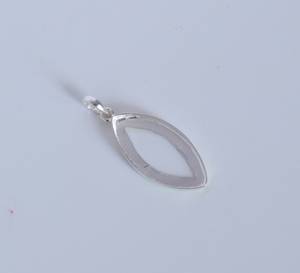 925 <b>Solid</b> <b>Silver</b> Pendant Bezel Cup Blank Setting 12X24 MM Marquise Shape Collet Charm Best Wholesaler Fine Jewelry Accessories - Product Image 3