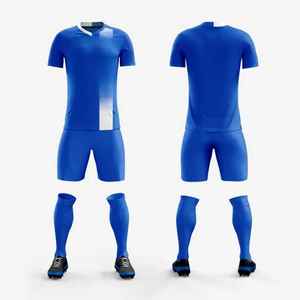 Conjunto de Camiseta y Pantalones Cortos de Fútbol Transpirable de Buena Calidad, Uniforme de Fútbol Personalizado, Uniforme de Fútbol de Poliéster para Club, Conjunto de Práctica de Fútbol - Product Image 4