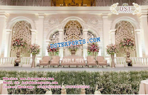 เวทีงานแต่งงานที่ทันสมัยพร้อมแผงรูปไข่,การตกแต่งเวทีงานแต่งงานแบบเอเชียการตกแต่งเวทีงานแต่งงานแบบล่าสุดในกรุงลอนดอน - Product Image 5