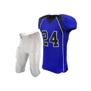 Uniforme de football américain de haute qualité avec logo personnalisé manches courtes respirant grande taille couleurs et tailles personnalisées pour l'entraînement - Product Image 1