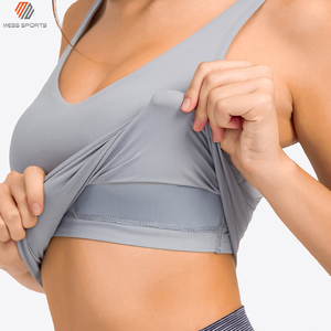 Top Deportivo Corto de Cuello Alto para Mujer, Espalda Cruzada, Sin Varillas, Absorbe el Sudor, Secado Rápido, Ecológico, para Fitness y Entrenamiento, Tallas Grandes - Product Image 6