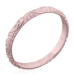 กุหลาบชุบทอง925เครื่องประดับเงินไทยสแต็คแหวนรูปแบบหยัก - Product Image 1