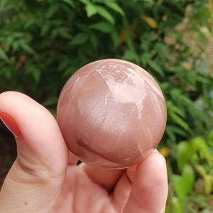 Piedra lunar de melocotón, esfera curativa de cristales, piedras preciosas grandes, Bola de amor de Feng Shui y cristal Natural de globo, Europa - Product Image 3