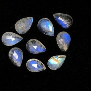 6mm 8mm Arco Iris Natural piedra lunar pera Rosa corte calibrado cabujón piedra preciosa suelta oferta a granel en venta al por mayor Ofertas de liquidación de fábrica - Product Image 1