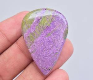 พลอย Purpurite Cabochon แบบหลวมๆ,พลอยเทียมแบบผสมขายส่งอัญมณี Stichtite พร้อม Serpentine Cabochon อัญมณี Purpurite แบบหลวม - Product Image 5
