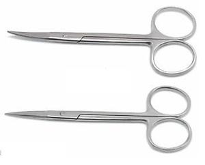 Tijeras de Iris para uso dental y quirúrgico, tijeras de Iris rectas y curvas de hoja afilada de acero inoxidable de Life Care Instruments. - Product Image 5