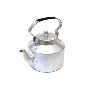 ALUMINIUM NATURAL FINISHED TEA / COFFEE KETTLE 1 LITER TOP HIGH QUALITY HOME DECORATIVE ALUMINIUM KETTLE