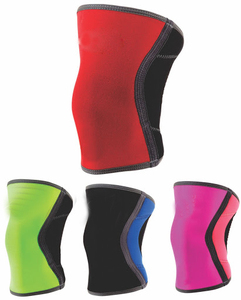 Genouillère de sport personnalisée de 7mm d'épaisseur, nylon, élasthanne, PVC, respirant, avec logo Eva, boîte à clés, article de temps, carte en papier, support de genouillère - Product Image 4