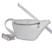 2019 nouveau sac de taille unisexe en cuir PU souple sac banane fermeture éclair noir Bumbag personnalisable Logo Design différentes couleurs pour hommes femmes