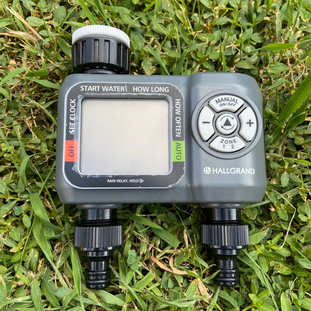 2 Outlets Computer Timer Smart Device Water Timer Garden Irrigation Controller Regular Watering Schedule Multiple Mode Settings