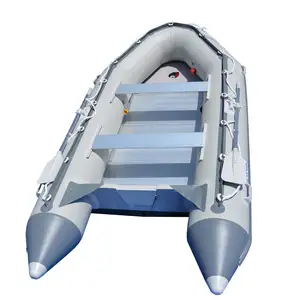 Nieuwe Grijs Zware Opvouwbare 14.1 Ft Opblaasbare Boten Vissen Vlot Power Boot Zodiac Dinghy Tender Boot