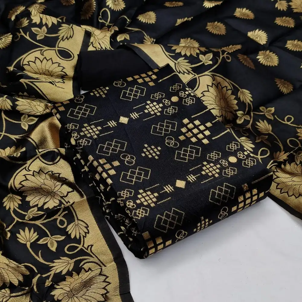 Set di materiali da abito salwar da donna di design tradizionale etnico indiano