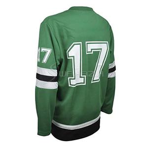 เสื้อเจอร์ซีย์เล่นฮ็อกกี้น้ำแข็งแบบมืออาชีพเสื้อทีมพิมพ์ซับลิเมชันออกแบบได้ตามต้องการ100% โพลีเอสเตอร์ขายส่งชุดฮ็อกกี้น้ำแข็ง - Product Image 3