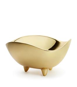 Frutero de Lujo de Acero Inoxidable y Cobre |   Cuenco Decorativo Asimétrico Moderno - Product Image 4