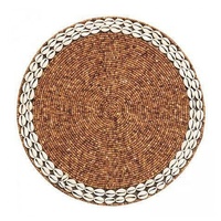 2025 napperons en perles de verre taille 14 "avec couleur et design personnalisés pour accessoires de décoration de table de noël de mariage quantité minimale de commande 50 pièces