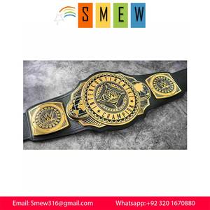 Ceintures de championnat personnalisées en cuir et métal robuste pour la lutte, la boxe et les arts martiaux WWF - Product Image 2