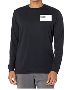 Camiseta de manga larga para hombre, camiseta personalizada de alta calidad, 100% tejida, importada, con cierre a máquina, nueva - Product Image 1