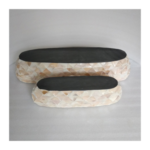 Carcasa decorativa para el hogar, decoración hecha de concha de perla madre con incrustación de M.O.P, el mejor precio y florero/planero/bowlt de alta calidad, nuevo artículo - Product Image 5