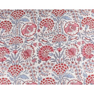 Tissu d'impression de bloc de main 100% coton tissu de courtepointe par le tissu de couette de cour - Product Image 4