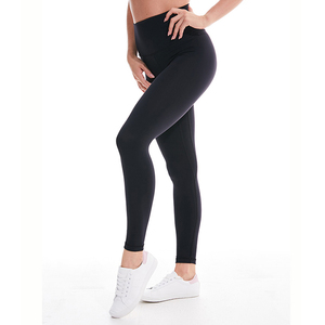 Mallas de entrenamiento de cintura alta para mujer, pantalones de Yoga, sensación desnuda, nailon, venta al por mayor - Product Image 5
