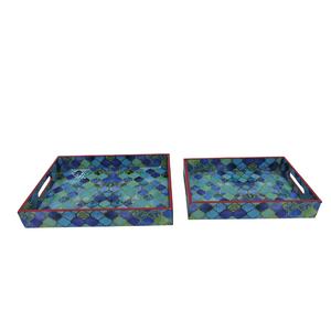 Plateau décoratif en or sur mesure, style moderne, plateau rond en laiton et en fer pour la maison et l'hôtel, pour un usage indien - Product Image 4