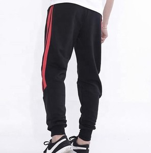 Wholesale Men's French Terry Custom Striped Jogger Sweatpants With Your Own Logo - Product Image 3