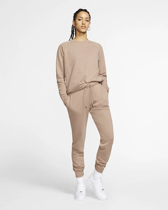 Sudadera Personalizada de Manga Larga para Mujer, Estilo Urbano, Cuello Redondo, Color Sólido, Alta Calidad OEM 2021 - Product Image 4