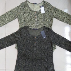 Camisetas Largas Casuales de Manga Larga y Cuello Redondo para Mujer, Marcas Reconocidas, Excedentes de Inventario de Bangladesh - Product Image 1