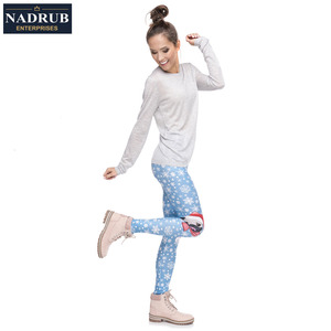 Printemps Style Chasse Festival Leggings Femmes Groupe de Recherche Arbre Feuilles Impression Leggings Taille Haute Pantalon - Product Image 6