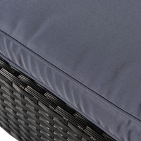 Ensemble de canapé en rotin synthétique BeNK Favorable 3 pièces avec coussins - Salon de jardin, mobilier de salle à manger, imperméable, origine Vietnam