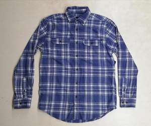 เสื้อเชิ้ตผ้าสักหลาดคอตตอน100% สำหรับผู้ชาย, เสื้อเชิ้ตลำลองคอปกตั้งสำหรับฤดูหนาวดีไซน์แบบถัก - Product Image 2