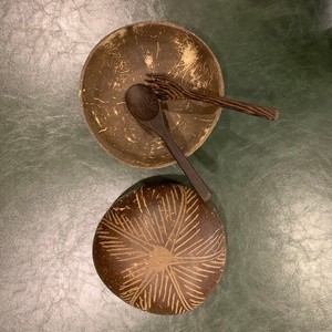 Coconut shell bowl for ice cream, natural bowl from Vietnam, wholesale bowl made from natural coconut shell - Product Image 3